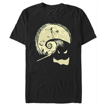 Men's The Nightmare Before Christmas Oogie Boogie Mountain Scene  Graphic Tee Black 2X Large