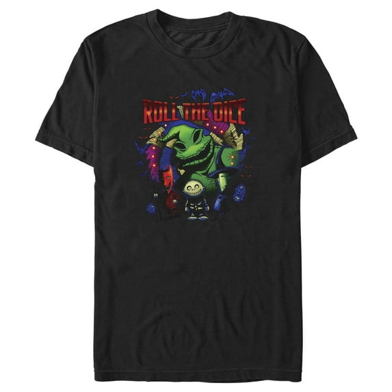 Men's The Nightmare Before Christmas Oogie Boogie Roll the Dice Graphic Tee Black X Large
