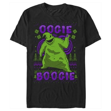 Men's The Nightmare Before Christmas Oogie Boogie Ugly Sweater  Graphic Tee Black 2X Large