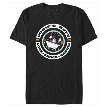 Men's The Nightmare Before Christmas Oogie's Boys Lock Shock Barrel  Graphic Tee Black Small