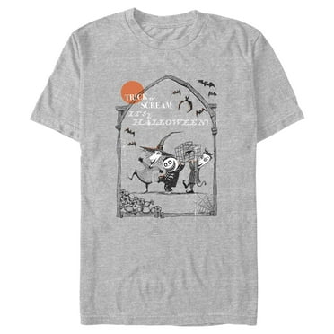 Men's The Nightmare Before Christmas Oogie's Boys Trick or Scream  Graphic Tee Athletic Heather Small