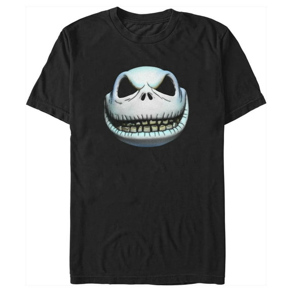 Men's The Nightmare Before Christmas Realistic Jack  Graphic Tee Black 2X Large