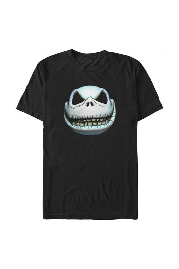 Men's The Nightmare Before Christmas Realistic Jack Graphic Tee Black Small