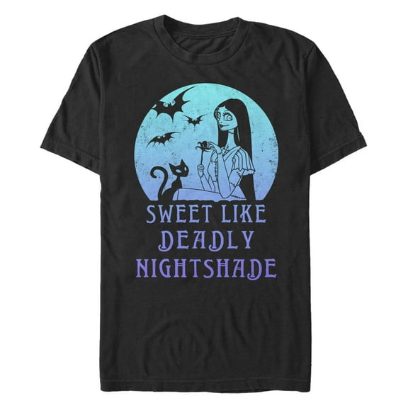 Men's The Nightmare Before Christmas Sally Sweet Like Deadly Nightshade  Graphic Tee Black Large
