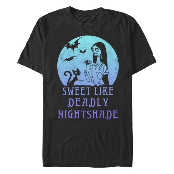 Men's The Nightmare Before Christmas Sally Sweet Like Deadly Nightshade Graphic Tee Black X Large