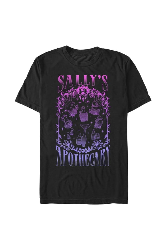 Men's The Nightmare Before Christmas Sally's Apothecary Graphic Tee Black 2X Large