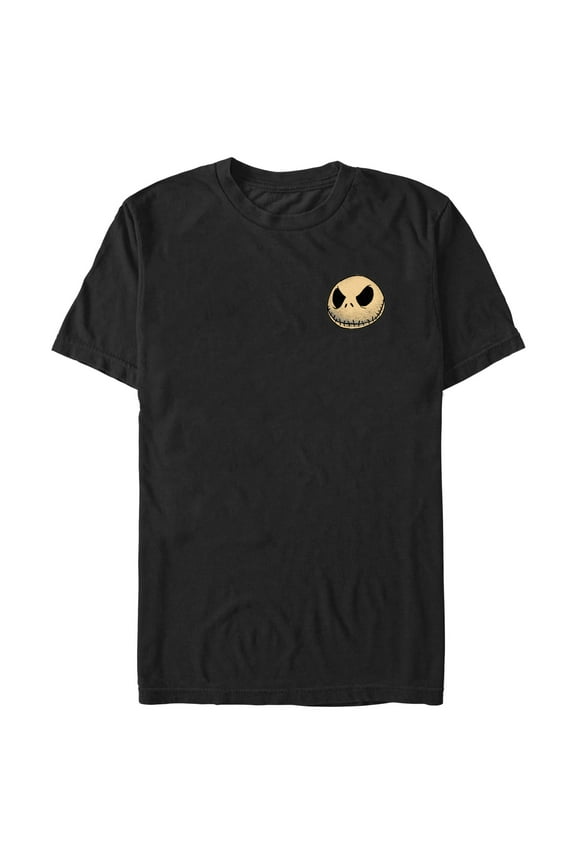 Men's The Nightmare Before Christmas Small Jack Skellington Face Graphic T-Shirt