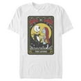 thumbnail image 1 of Men's The Nightmare Before Christmas The Lovers Tarot Card Graphic Tee White 3X Large, 1 of 5