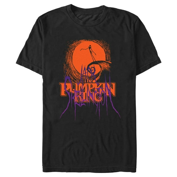 Men's The Nightmare Before Christmas The Pumpkin King Spiral Hill  Graphic T-Shirt