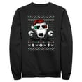 thumbnail image 1 of Men's The Nightmare Before Christmas Ugly Christmas Jack Portrait Sweatshirt Black Small, 1 of 4