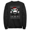 thumbnail image 1 of Men's The Nightmare Before Christmas Ugly Christmas Jack Portrait Sweatshirt Black X Large, 1 of 4