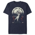 thumbnail image 1 of Men's The Nightmare Before Christmas Valentine's Day Jack and Sally Love You to Death Graphic Tee Navy Blue 3X Large, 1 of 5