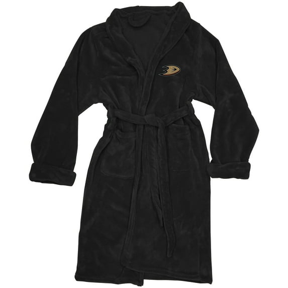 Men's The Northwest Company Black Anaheim Ducks Silk Touch Bath Robe