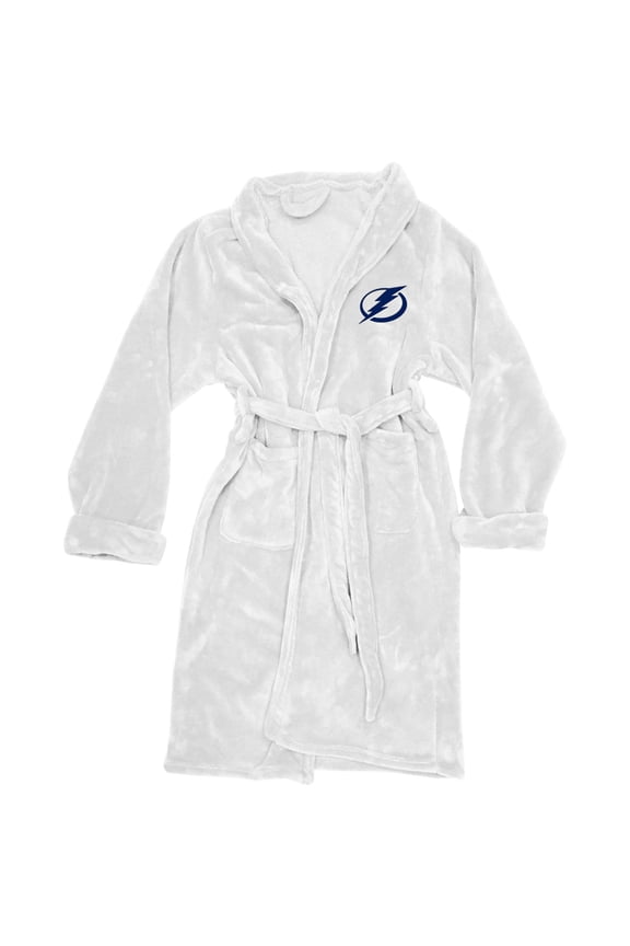 Men's The Northwest Company White Tampa Bay Lightning Silk Touch Bath Robe
