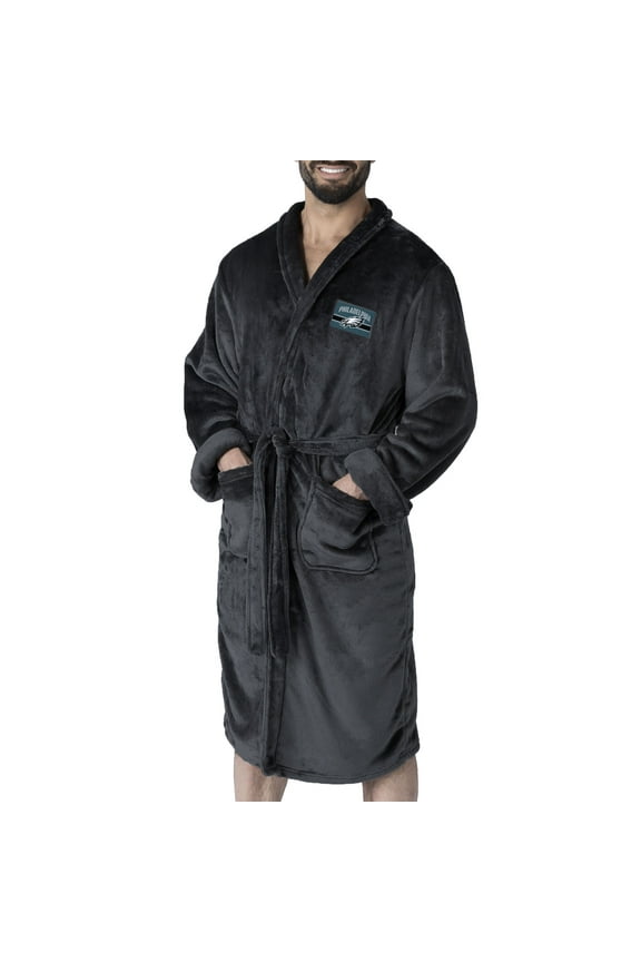 Men's The Northwest Group Black Philadelphia Eagles Bathrobe