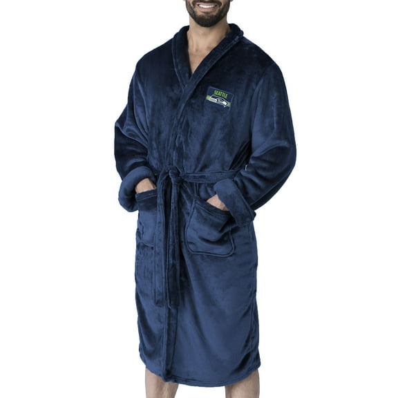 Men's The Northwest Group College Navy Seattle Seahawks Bathrobe