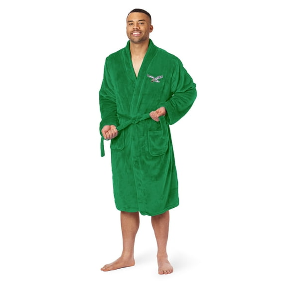 Men's The Northwest Group Kelly Green Philadelphia Eagles Silk Touch Robe