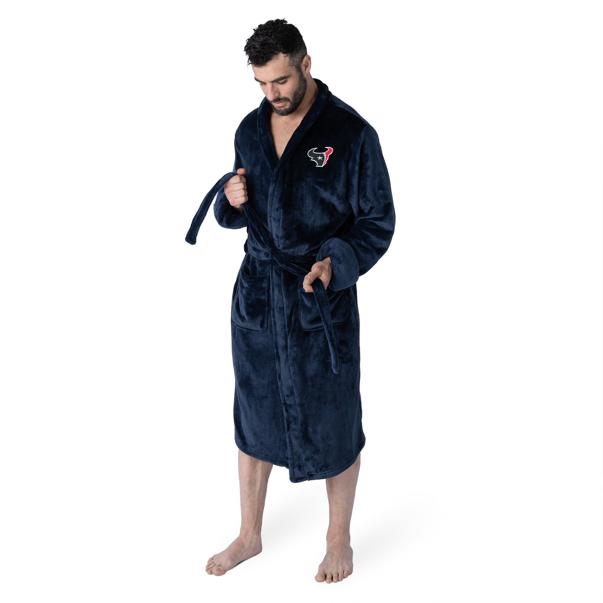 Men's The Northwest Group Navy Houston Texans Silk Touch Robe - Walmart.com