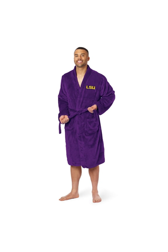 Men's The Northwest Group Purple LSU Tigers Silk Touch Bathrobe