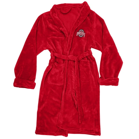 Men's The Northwest Group Red Ohio State Buckeyes Silk Touch Bath Robe