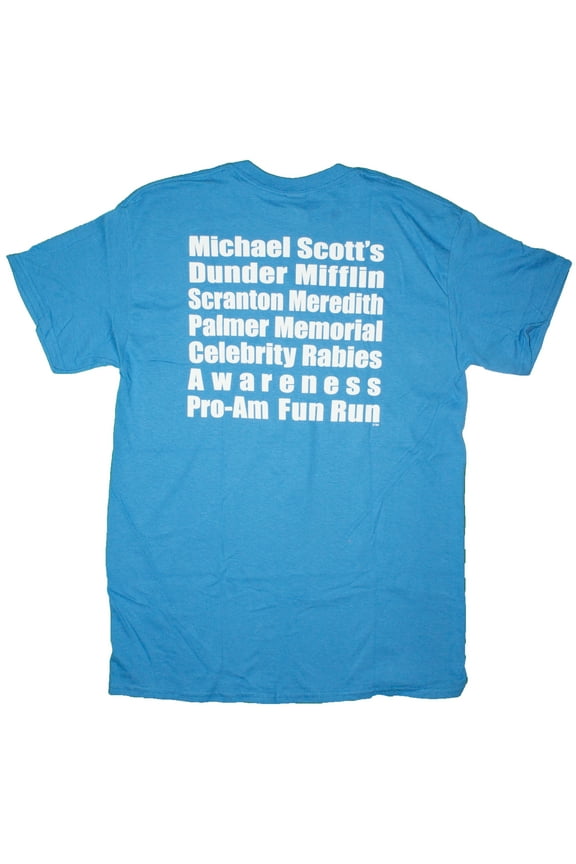 Men's The Office Michael Scott's Fun Run Double Sided Licensed T-Shirt