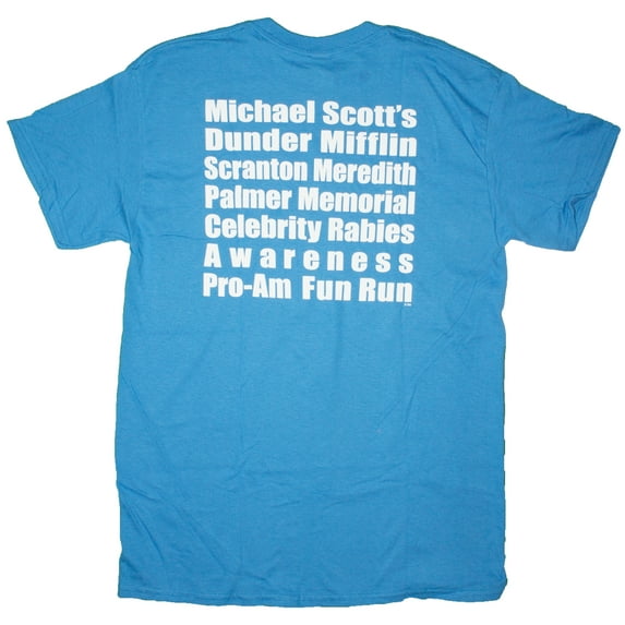 Men's The Office Michael Scott's Fun Run Double Sided Licensed T-Shirt