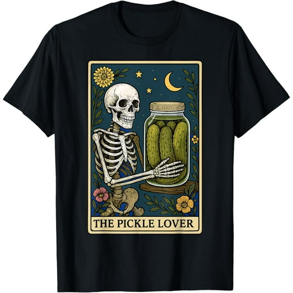 Men's The Pickle Lover Shirts Tarot Card T-Shirt