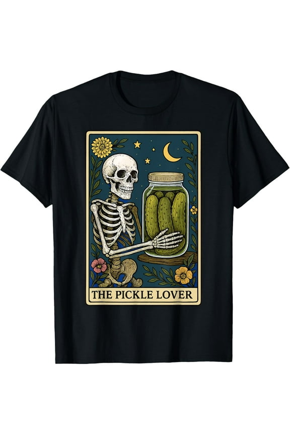 Men's The Pickle Lover Shirts Tarot Card T-Shirt