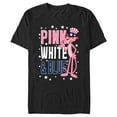 thumbnail image 1 of Men's The Pink Panther Patriotic Pink White and Blue Graphic T-Shirt, 1 of 5