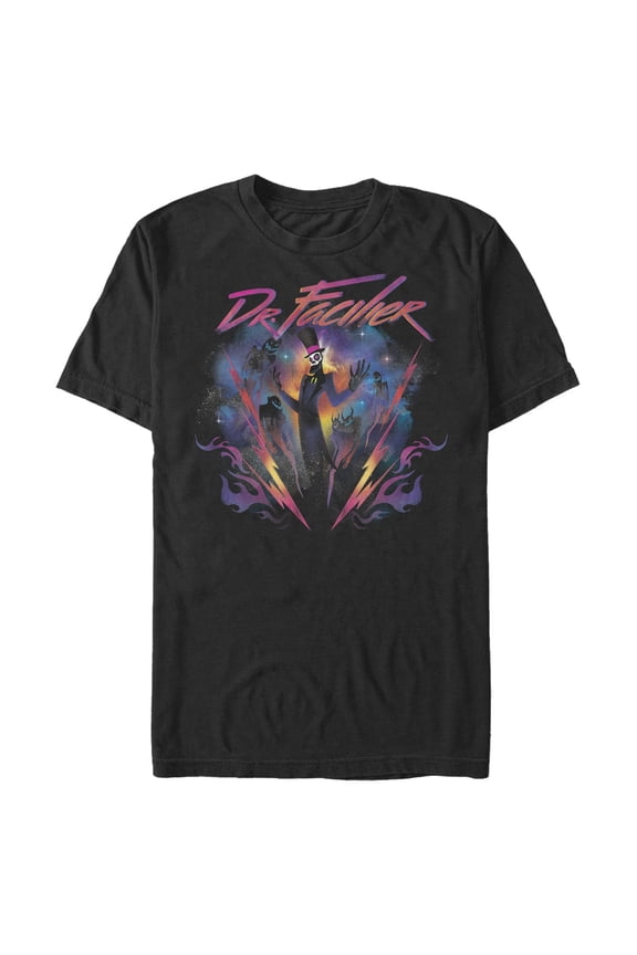 Men's The Princess and the Frog Dr. Facilier Rockstar  Graphic Tee Black 4X Large