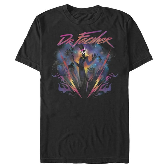 Men's The Princess and the Frog Dr. Facilier Rockstar Graphic Tee Black 5X Large