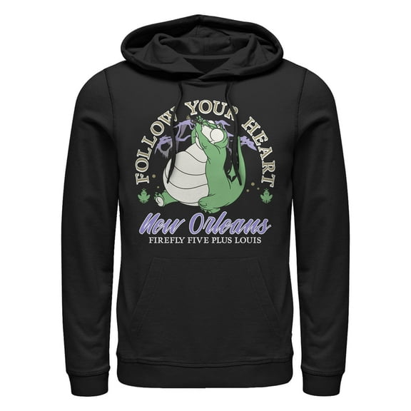 Men's The Princess and the Frog Firefly Five Plus Louis  Pull Over Hoodie