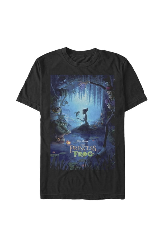 Men's The Princess and the Frog Movie Poster  Graphic T-Shirt