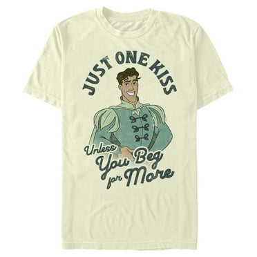 Men's The Princess and the Frog Prince Naveen Just One Kiss  Graphic T-Shirt