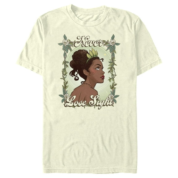 Men's The Princess and the Frog Tiana Never Lose Sight Graphic Tee Beige 3X Large