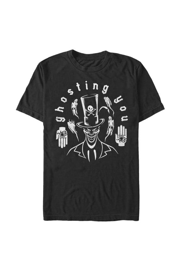 Men's The Princess and the Frog Valentine's Day Dr. Facilier Ghosting You  Graphic Tee Black Large