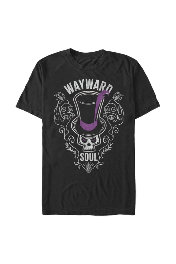 Men's The Princess and the Frog Wayward Soul Dr. Facilier Skeleton Graphic Tee Black 5X Large