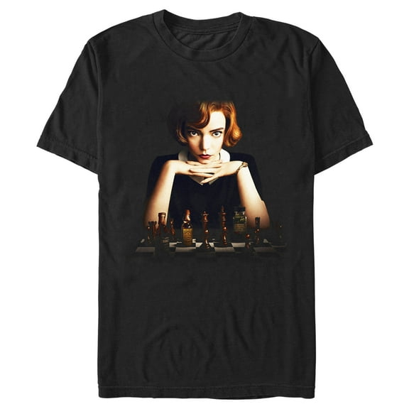 Men's The Queen's Gambit Beth Staring  Graphic Tee Black X Large