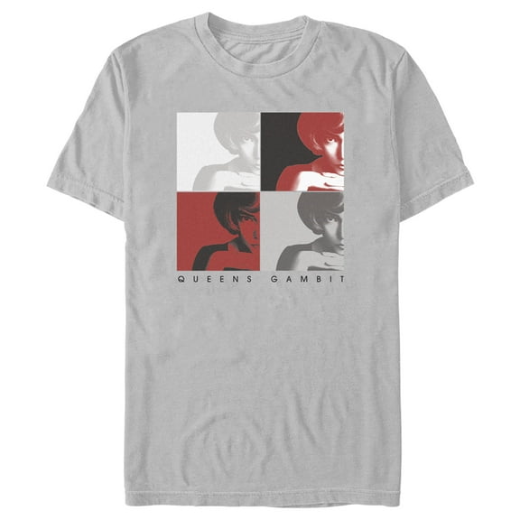 Men's The Queen's Gambit Boxes  Graphic Tee Silver Small