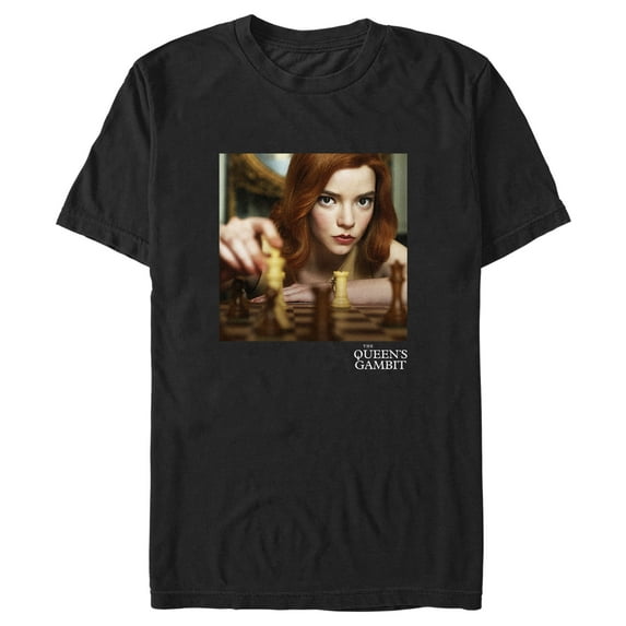 Men's The Queen's Gambit Checkmate Graphic Tee Black 3X Large