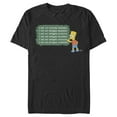 thumbnail image 1 of Men's The Simpsons Bart Chalkboard  Graphic Tee Black 2X Large, 1 of 5