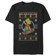 thumbnail image 1 of Men's The Simpsons Bart Don't Have a Cow, Man! Sweater Print  Graphic Tee Black Small, 1 of 5