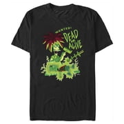 Mens The Simpsons Bart and Sideshow Bob Wanted! Dead or Alive Graphic Tee Black X Large