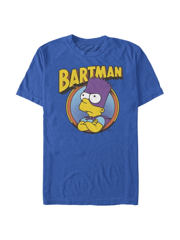 Men's The Simpsons Bartman Graphic Tee Royal Blue X Large
