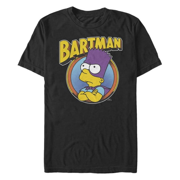 Men's The Simpsons Bartman Superhero  Graphic T-Shirt