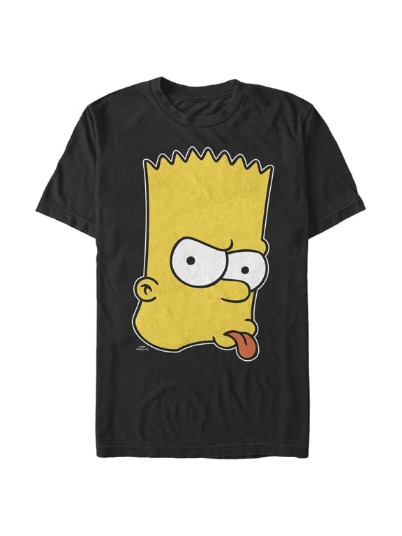 Men's The Simpsons Brat Bart Graphic Tee Black Small