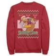thumbnail image 1 of Men's The Simpsons Christmas Homer Holiday Cheer Sweater Print Sweatshirt Red X Large, 1 of 4