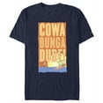 thumbnail image 1 of Men's The Simpsons Cowa Bunga Dude! Surfing Bart Graphic Tee Navy Blue 3X Large, 1 of 5