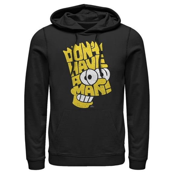 Men's The Simpsons Don’t Have a Cow Pull Over Hoodie Black X Large