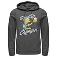 thumbnail image 1 of Men's The Simpsons Drink Up, Champs Pull Over Hoodie Charcoal Heather Large, 1 of 4